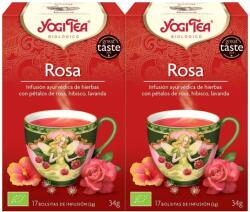 YOGI TEA 2x Bio rózsatea szett, 17 tasak, 34 g