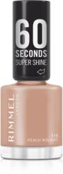 Rimmel 60 Seconds Super Shine körömlakk árnyalat 110 Peach Nougat 8 ml