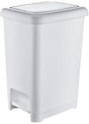 Dünya Plastik Slim pedálos szemetes Fehér 15L (01042)