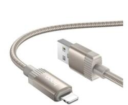 hoco. X114 adatkábel (USB - lightning, 2.4A, gyorstöltő, 100cm) ARANY Apple iPhone SE (2016) / iPhone SE 3 (2022) / iPhone 14 Pro (X114_USB_L_G) (X114_USB_L_G)