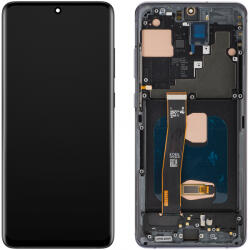 MP Display cu Touchscreen MP compatibil cu Samsung Galaxy S20 Ultra G988, cu Rama, Versiune OLED, Negru - gsmnet