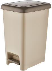 Dünya Plastik Slim pedálos szemetes Homok 25L (01043)
