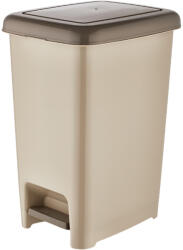 Dünya Plastik Slim pedálos szemetes Homok 60L (01045)