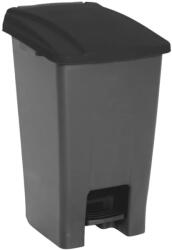 PLANET Pedálos szelektív hulladékgyűjtő szemetes Antracit-Fekete 70L (UP228F)