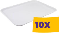  Gastro tálca közepes műanyag fehér 10db