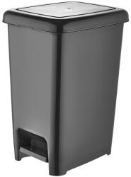 Dünya Plastik Slim pedálos szemetes Antracit 10L (01041)