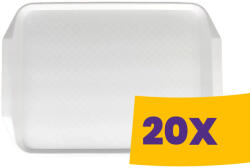  Md műanyag tálca közepes fehér 20db