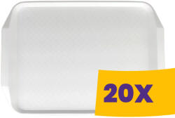  Md műanyag tálca nagy fehér 20db