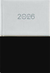 Dayliner Naptár, tervező, A5, napi, DAYLINER Contrast, fehér-fekete (NCA5FFKU)