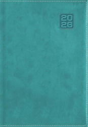 Dayliner Naptár, tervező, A5, napi, DAYLINER Square, türkiz (NSQA5TU) (NSQA5TU)