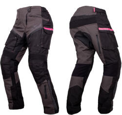  W-TEC Barbata Női Motoros Nadrág - Fekete/Szürke/Rózsaszín