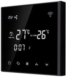 Beok Controls Termosztát Klímaberendezéshez BeOk TGT70WIFI-AC4, vezetékes, HVAC kompatibilis, Smart Life alkalmazás - pepita