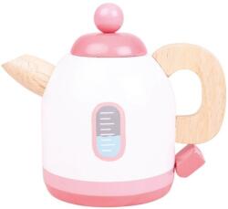 Bigjigs Toys Jucarie din lemn pentru copii Bigjigs - Fierbator de apa, roz (BJ426) Bucatarie copii