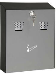  WEDO Fali Hamutartó - Acél, 2 Nyílással, Szürke/Fekete