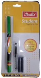 Montex Stilou cu Doua Cartuse si Convertor Cerneala Student Montex, Blister (KH-MSTI STU)
