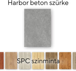 Leziter Harbor beton szürke Vinyl SPC padló minta/db (MAR-MINT)