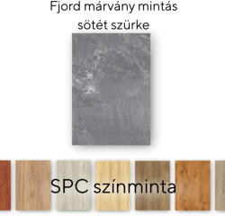 Leziter Fjord márvány mintás sötét szürke Vinyl SPC padló minta/db (MAD-MINT)