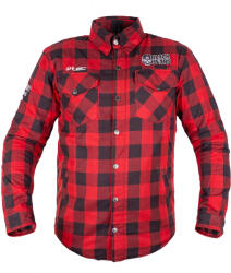 W-TEC Black Heart Motoros ing W-TEC Black Heart Rattlesneak piros-fekete kockás XXL