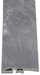 Leziter Vinyl SPC padló szintkiegyenlítő Fjord márvány mintás sötét szürke 2400x45x8 mm (MAD-KE) - geminiduo