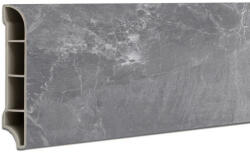 Leziter Vinyl SPC padlószegély Fjord márvány mintás sötét szürke 2400x60x12 mm (MAD-SZ) - geminiduo