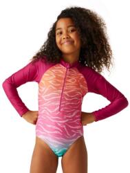 Regatta Kids L/S SwimSuit Gyerek fürdőruha napvédelem 15/16 EVES rózsaszín