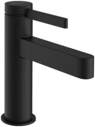 Hansgrohe Finoris Egykaros mosdócsaptelep 100, CoolStart, Push-Open lefolyógarnitúrával, Matt Fekete 76012670 (76012670)