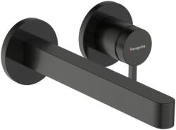 Hansgrohe Finoris Egykaros mosdócsaptelep falsík alatti szereléshez, 22, 8 cm-es kifolyóval, Szálcsiszolt Fekete Króm 76050340 (76050340)