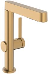 Hansgrohe Finoris Egykaros mosdócsaptelep 230, elforgatható kifolyóval és push-open lefolyógarnitúrával, Szálcsiszolt Bronz 76060140 (76060140)