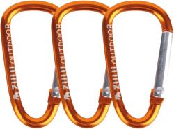 Zulu S 3-pack segéd karabiner narancs