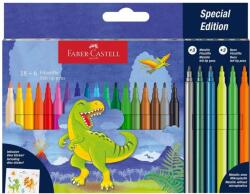 Faber-Castell Carioci 18+6 culori/set Dino FABER-CASTELL (FC554222)