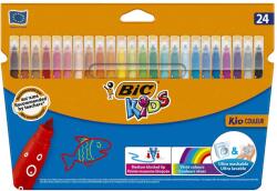 BIC Carioci ultralavabile, 24 culori/set, BIC Kid Couleur (BC841800)