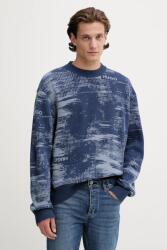HUGO Blue pulóver gyapjúkeverékből könnyű, sötétkék, 50548834 - sötétkék M