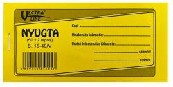 VECTRALINE Nyomtatvány nyugta VECTRALINE 50x2 lapos 1 soros 20 darabos (B15-40/V/07/CS) - tonerpiac