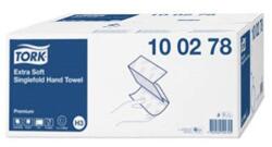 Tork Kéztörlõ hajtogatott TORK Extra Soft Singlefold H3 ''Z'' hajtású fehér 2 rétegű (TORK/100278/KTN)