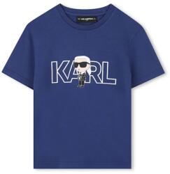 KARL LAGERFELD gyerek pamut póló - kék 174