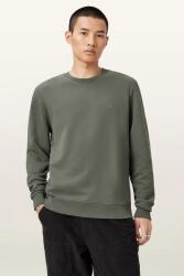 AllSaints pamut melegítőfelső RAVEN CREW - zöld S