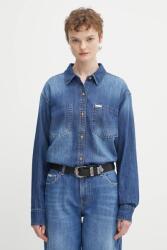 Guess Jeans farmering galléros, sötétkék, relaxed, W5YH0D D5M8A - sötétkék M