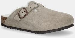 Birkenstock gyerekpapucs velúrból Boston bézs, 1030480 - bézs 31