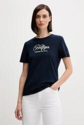 Tommy Hilfiger pamut póló sötétkék, WW0WW46120 - sötétkék M