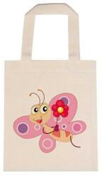  Óvodai jellel vászontáska 22x26, 3x0, 3cm méretben pillangó rózsaszín C jel