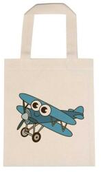  Óvodai jellel vászontáska 22x26, 3x0, 3cm méretben repülő kék jel