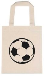  Óvodai jellel vászontáska 22x26, 3x0, 3cm méretben foci feketet-fehér jel