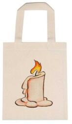  Óvodai jellel vászontáska 22x26, 3x0, 3cm méretben gyertya jel