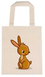  Óvodai jellel vászontáska 22x26, 3x0, 3cm méretben nyuszi barna jel