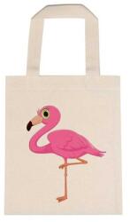 Óvodai jellel vászontáska 22x26, 3x0, 3cm méretben flamingó jel