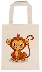  Óvodai jellel vászontáska 22x26, 3x0, 3cm méretben majom ülő jel