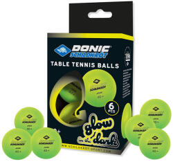 Donic Ping-pong labda Donic Glow in the dark 6 db (204400171)
