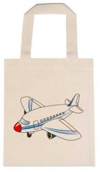  Óvodai jellel vászontáska 22x26, 3x0, 3cm méretben repülő csíkos, piros orrú jel