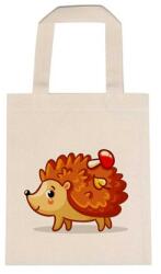  Óvodai jellel vászontáska 22x26, 3x0, 3cm méretben süni gombával jel