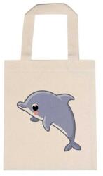  Óvodai jellel vászontáska 22x26, 3x0, 3cm méretben delfin jel